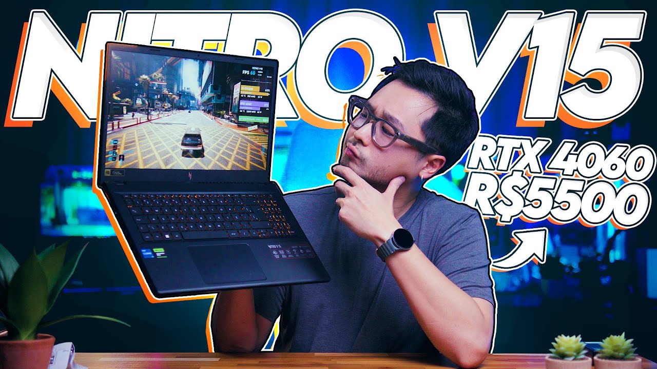 Ficou MAIS BARATO AINDA! Acer Nitro V15 com uma RTX 4060 por R$5500, VALE A PENA?