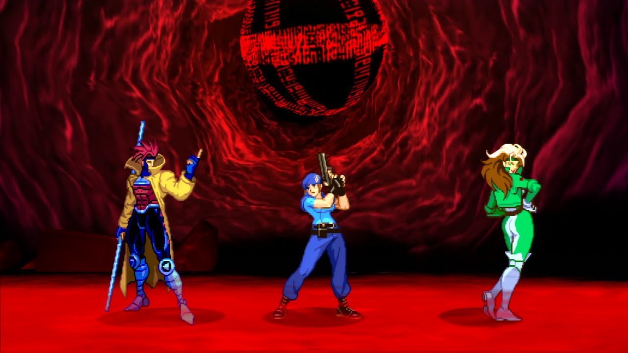 Marvel VS Capcom 2 - Jill/Rogue/Gambit - Expert Difficulty Playthrough
