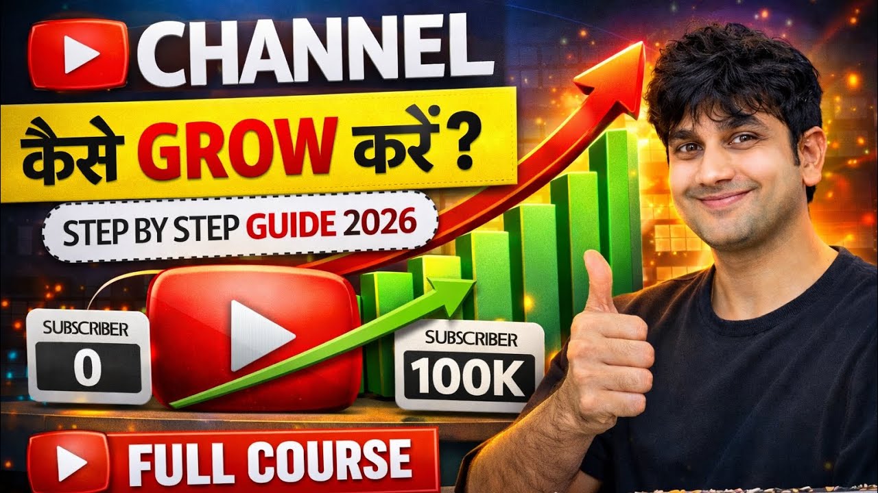 YouTube Channel Grow Kaise Kare? How to grow a YouTube channel? | Step By Step Guide 2026 