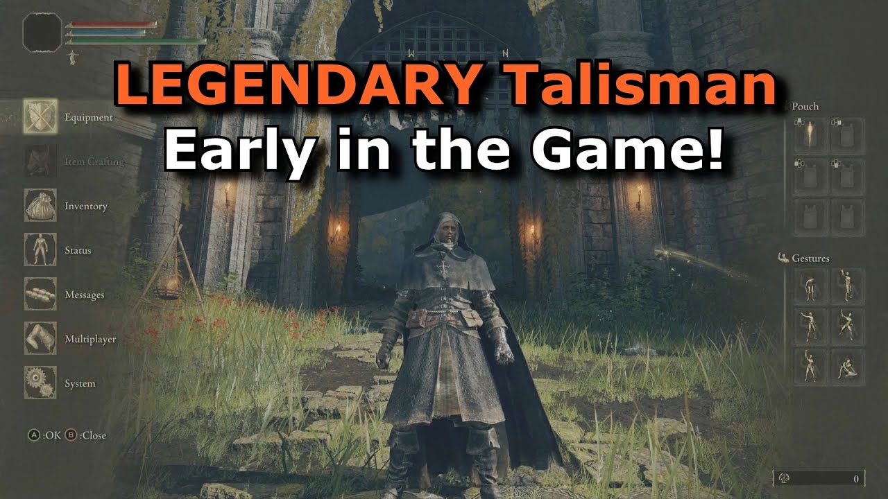 Elden Ring - How to get legendary talisman (Radagon's Soreseal) and get OP fast early in the game!