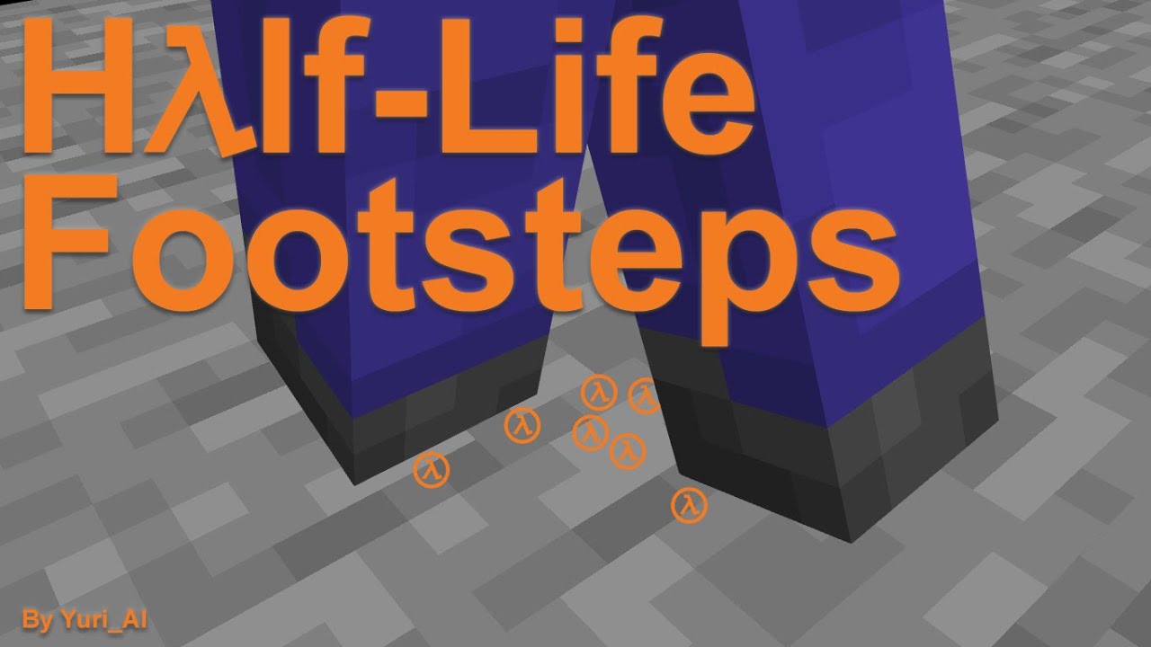 Half-Life Footsteps in Minecraft