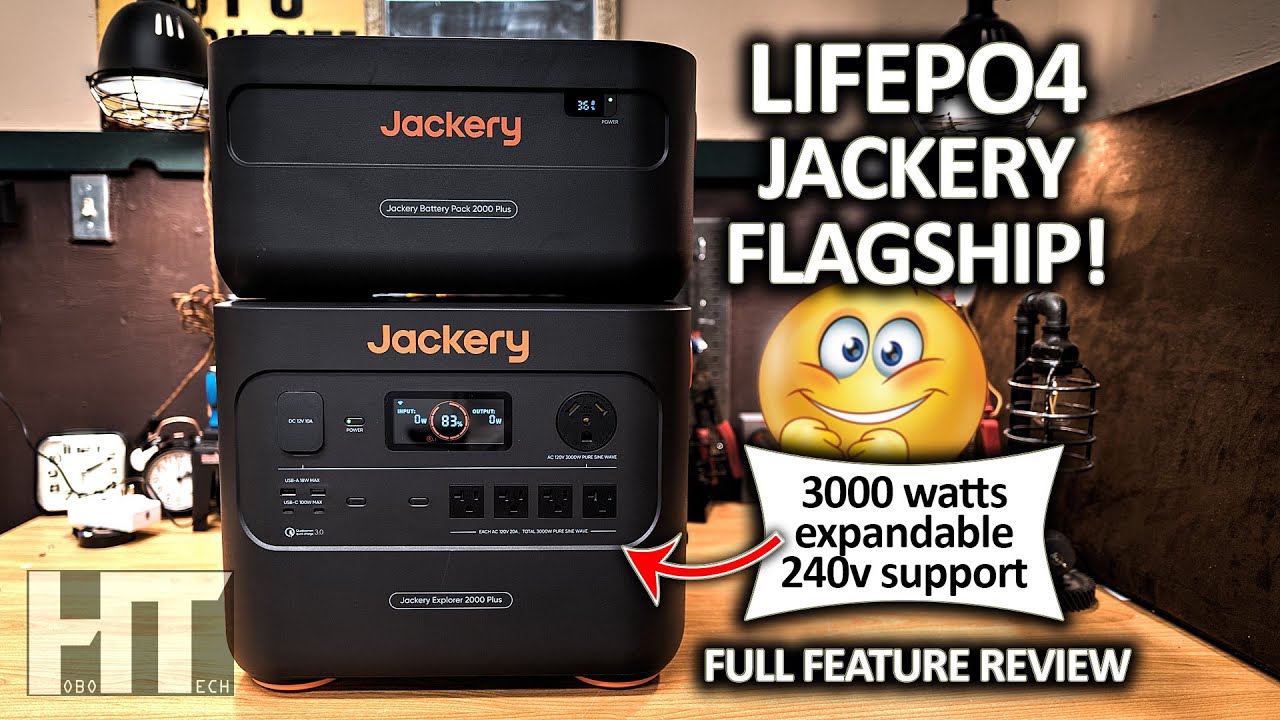 Обзор модульного ИБП Jackery 2000 Plus 3000 Вт LiFePO4 и солнечной электростанции
