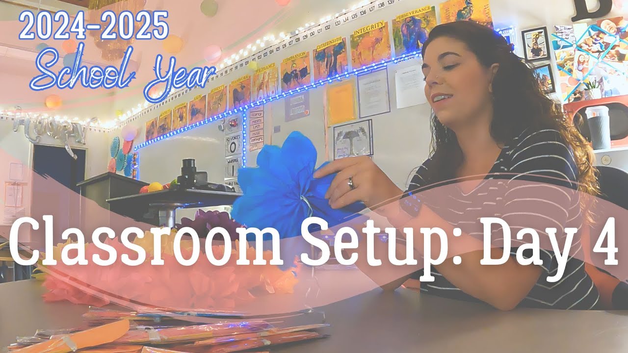 CLASSROOM SETUP Day 4 *2024* || Teacher Vlogs || Back to School Time || Prep With Me 