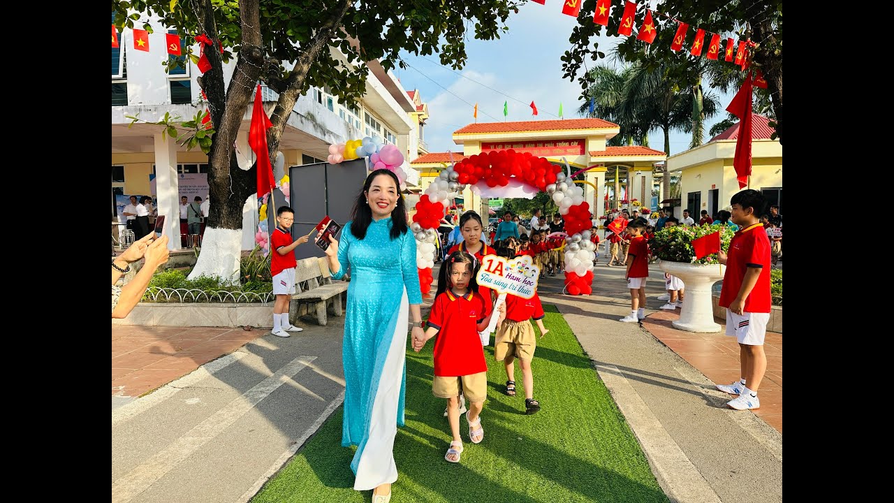 Trường TH Bích Sơn chào đón các em học sinh lớp 1 bước vào năm học mới 2025-2026