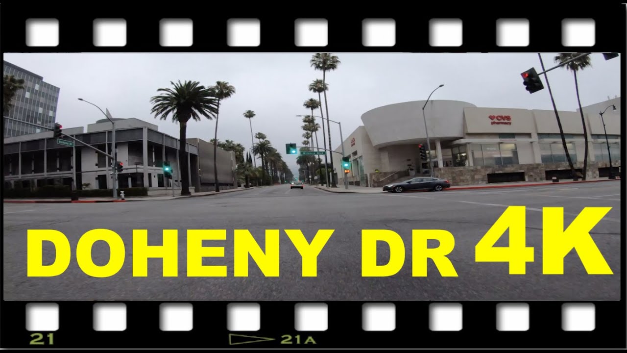 Doheny Dr, Beverly Hills 4K: Driving in LA Pt49