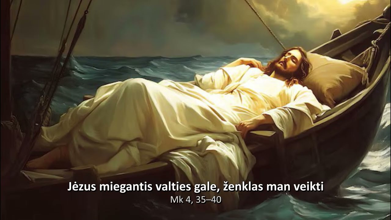 Jėzus miegantis valties gale, ženklas man veikti | br. Paulius Vaineikis OFM | Pranciškonų homilijos