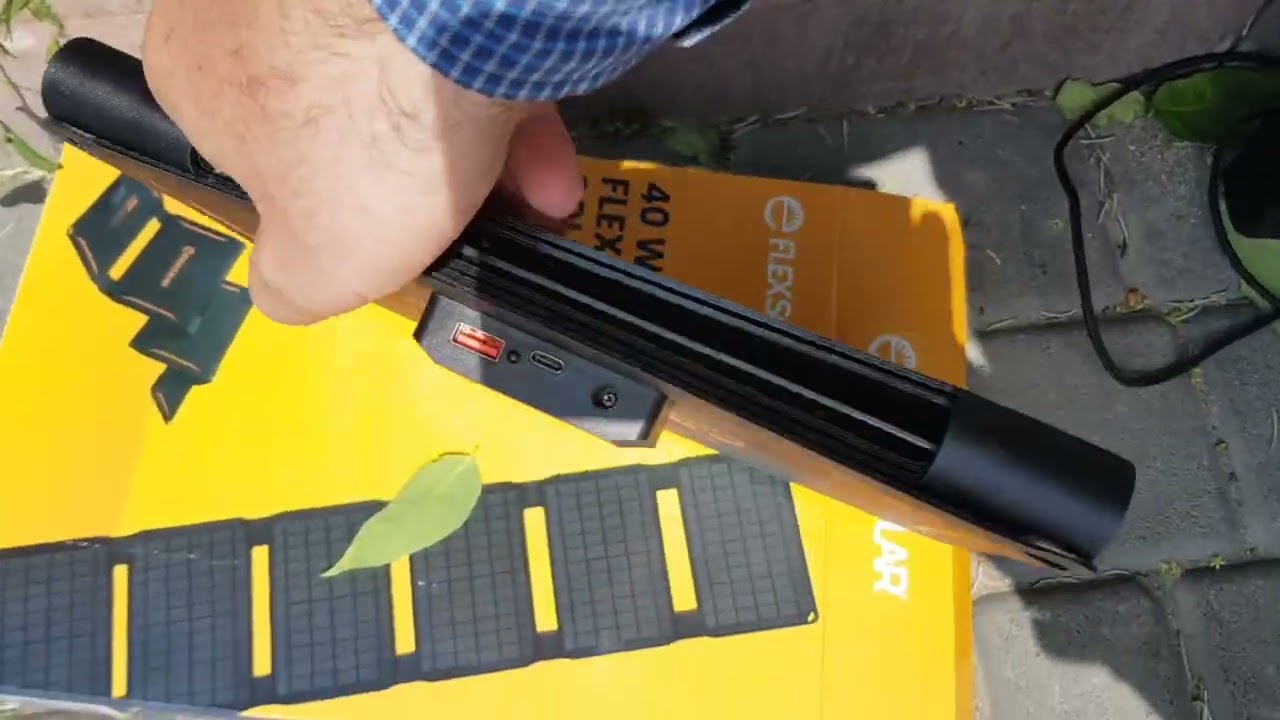 Обзор складной солнечнай панели FLEXSOLAR 40W