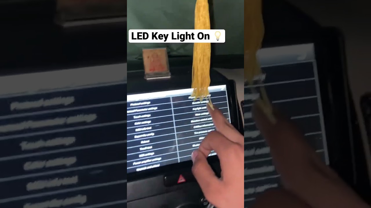 Car led Key light on in any universal display 💡#car #tricks #viral #ytshorts