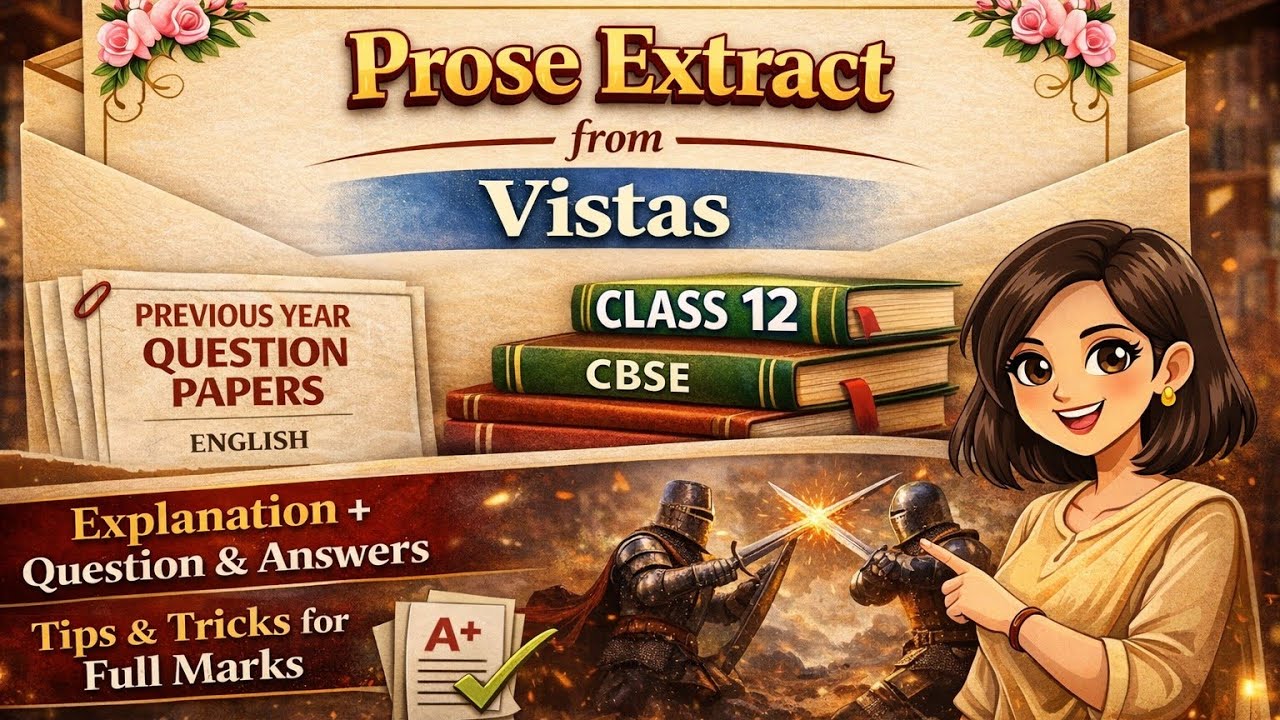 Prose Extract from Vistas | CBSE Class 12 | Exam Favourite Questions#english #cbseclass12