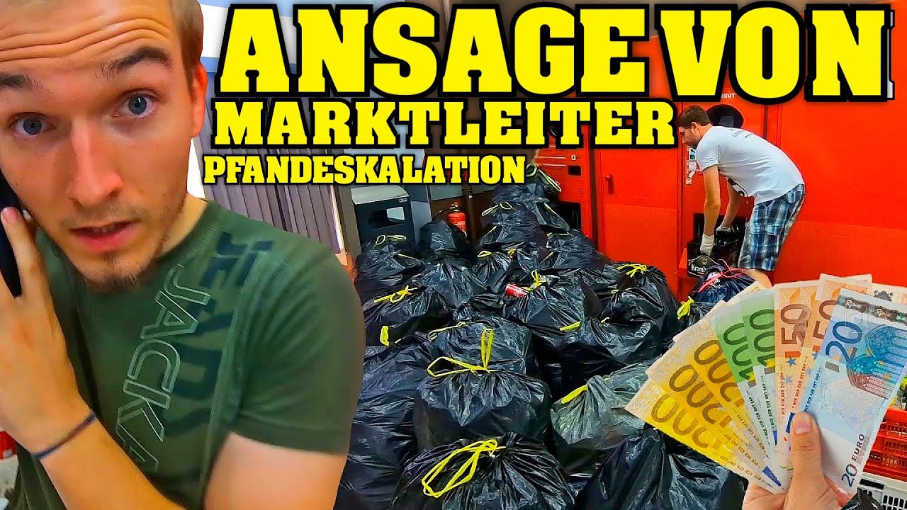 ANSAGE vom MARKTLEITER wegen 4000 Pfandflaschen - 1 Jahr PFAND sammeln ERGEBNIS!