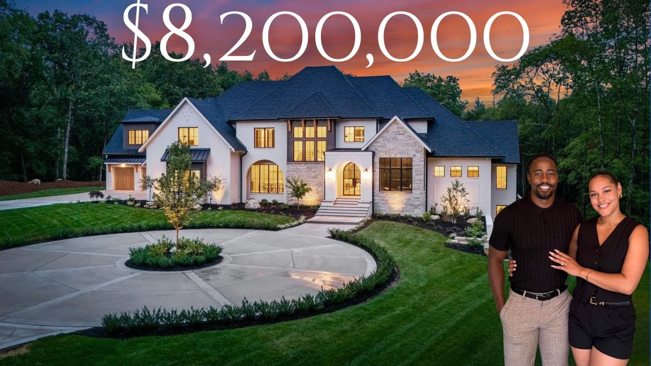 10,000sqft Mansion on 10 Acres in Davidson NC | House Tour