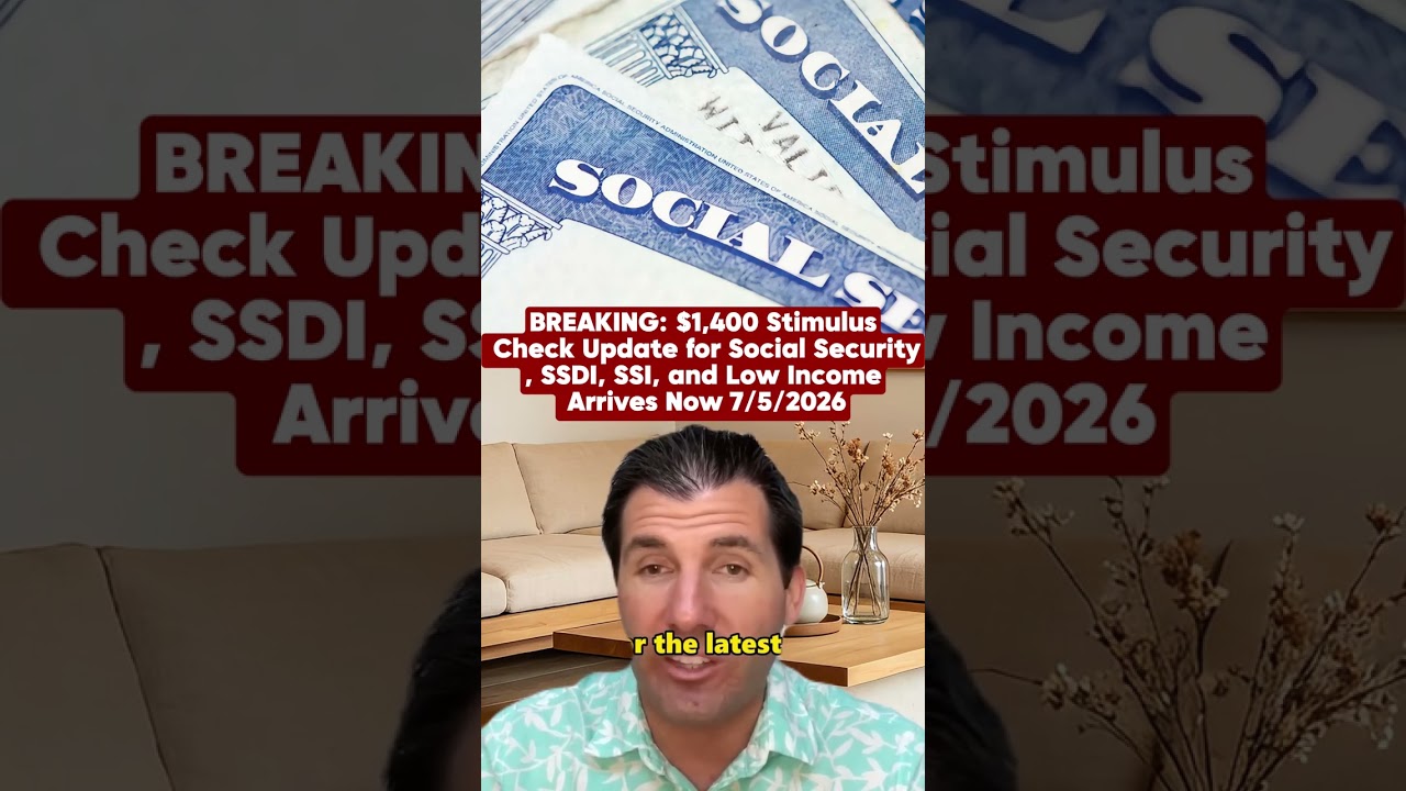 BREAKING: $1,400 Stimulus Check Update for Social Security, SSDI, SSI, and Low Income Arrives Now#st