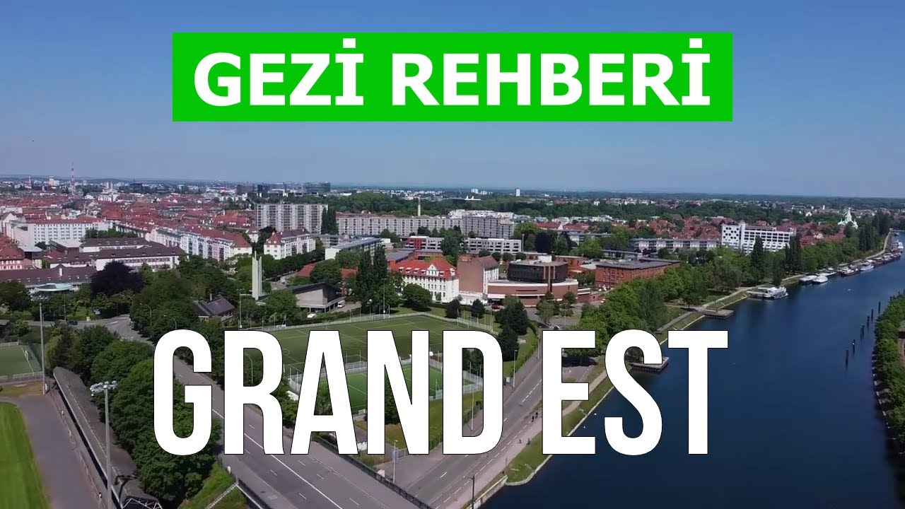 Grand Est, Fransa | Strasbourg Şehri, Reims, Metz, Troyes, Colmar | Drone 4k videosu