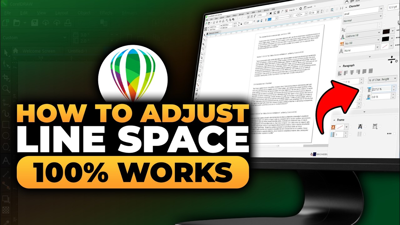 How To Adjust Line Space in CorelDRAW (𝟮𝟬𝟮𝟲) | 100% WORKS | NO Yapping, To The Point! | FAST & EASY