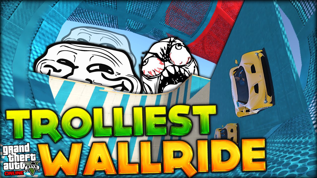 THE TROLLIEST WALLRIDE IN GTA 5 - ME AND DOUBLE TROLL SIMON HARDCORE (GTA 5 Funny Moments)