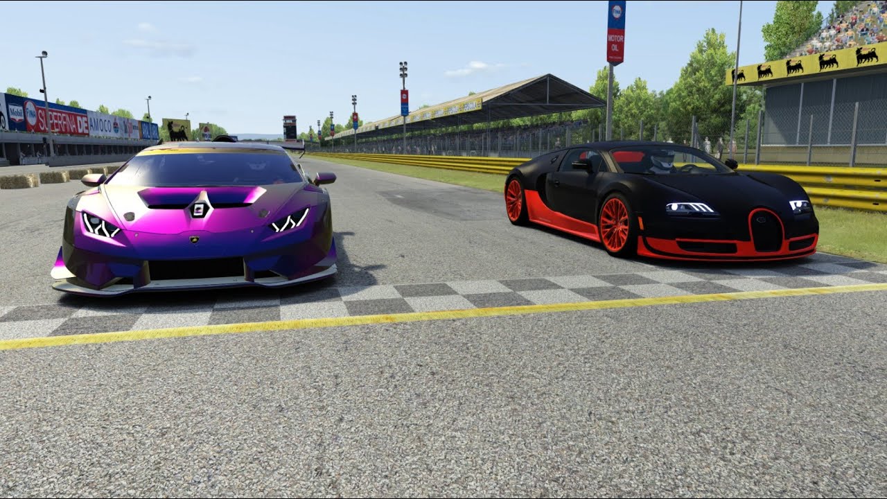 Lamborghini Huracan Alex Choi's Unicorn V4 1083whp vs Bugatti Veyron 16.4 Super Sport 1200hp