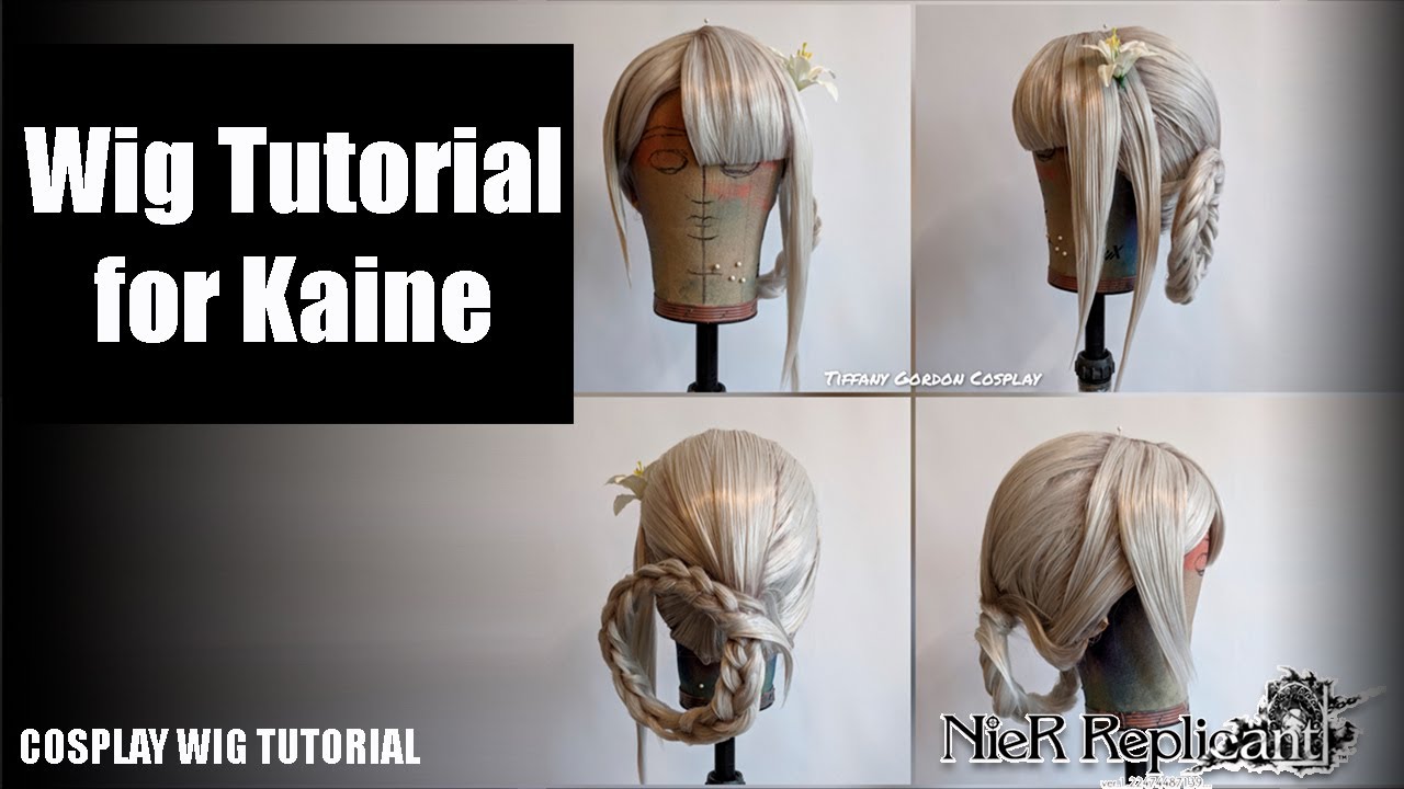 How to make Kaine's Wig from the game NieR Replicant- DIY Cosplay Wig Tutorial