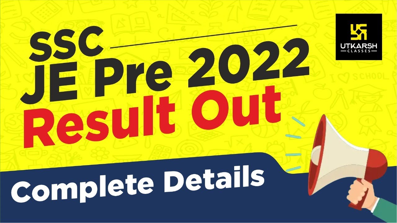 SSC JE Pre 2022 Result Out | SSC JE Cut Off 2022 | Complete Details | Anil Sir & Mahesh Sir