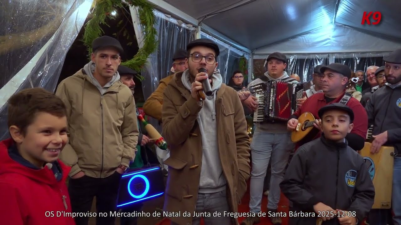 Os D'Improviso no Mercadinho de Natal da Junta de Freguesia de Santa Bárbara 2025-12-08