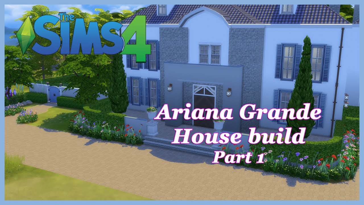 The Sims 4 - Ariana Grande House build CC (Part 1)