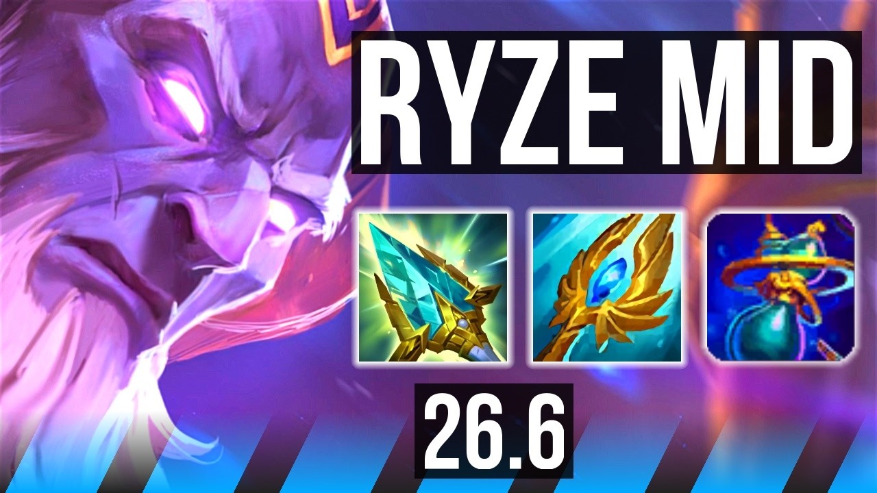 RYZE vs SYLAS (MID) | Good KDA: 21/1/6, 49K damage | KR Diamond | 26.6