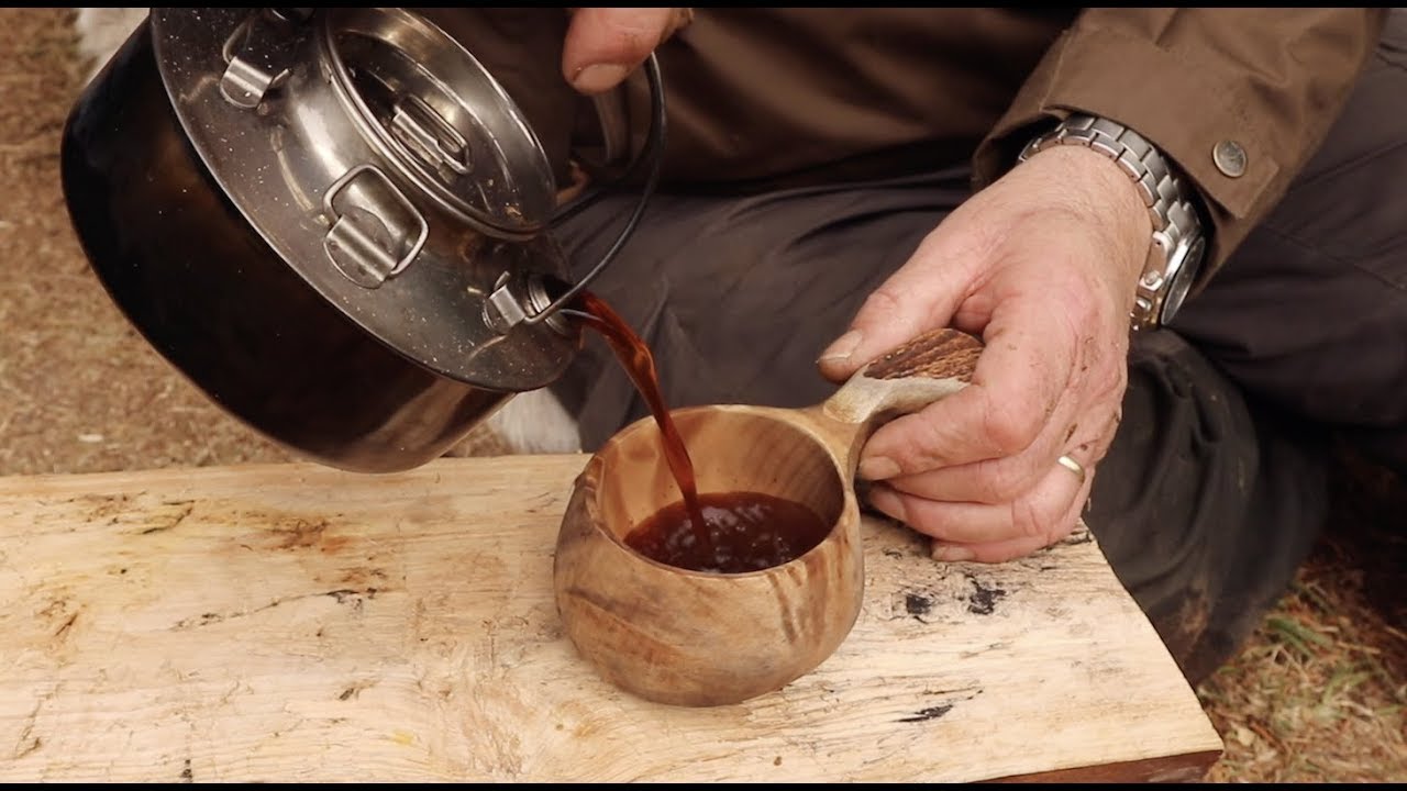 Chaga tea and Whiskey at Cimbrer Camp