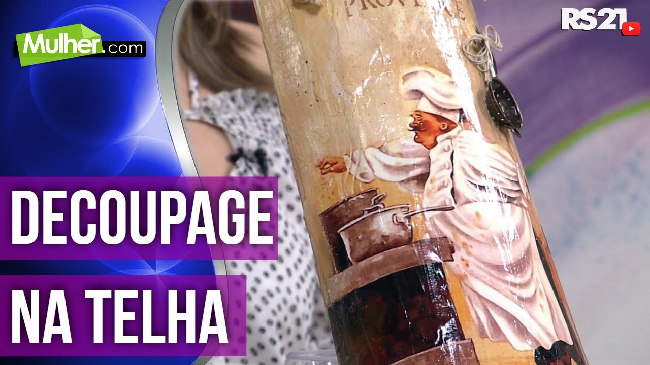 Decoupage na Telha | Rose Rodrigues | 12/07/2017 | Mulher.com | @RedeSeculo21 | Parte 1