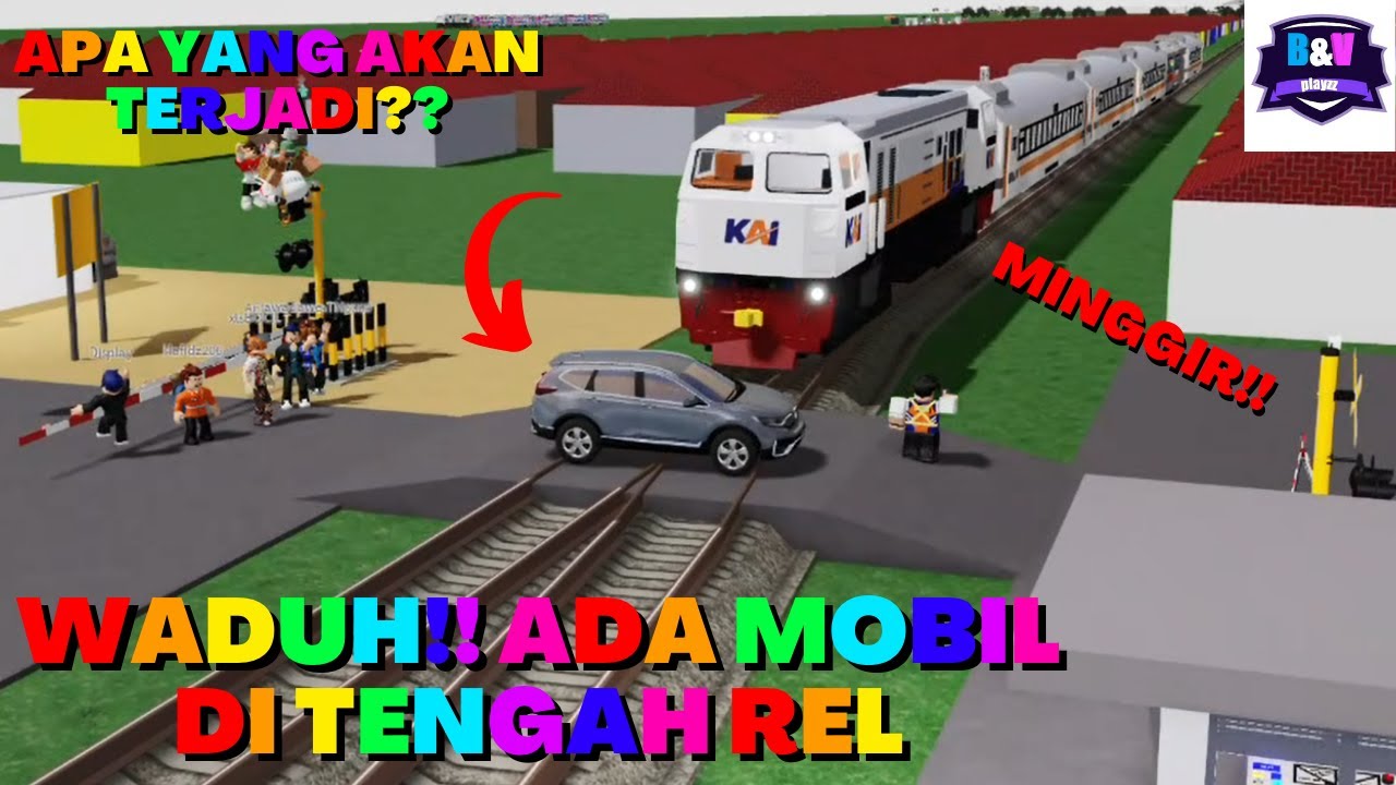 ADA MOBIL DI TENGAH REL!! APA YANG AKAN TERJADI?? 😱😱