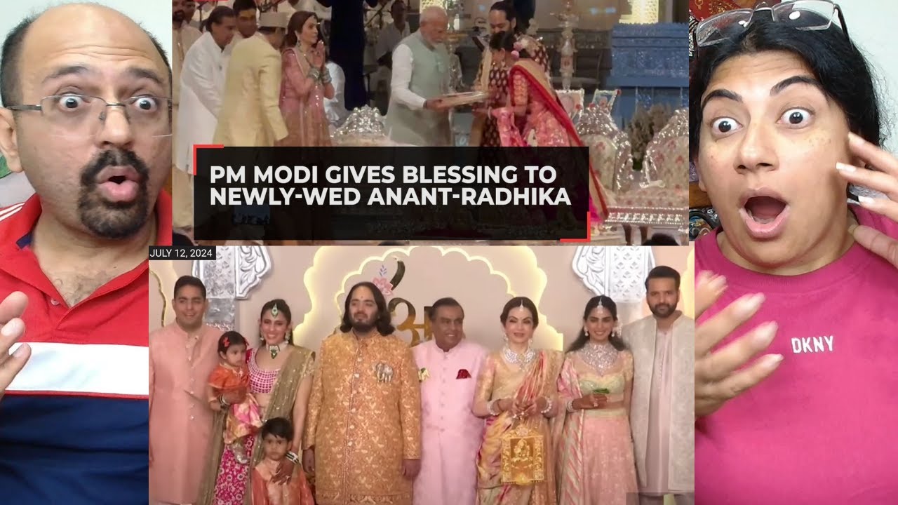 PM Modi arrives at the Ambani wedding, gives blessing to Anant Ambani-Radhika Merchant + Celebs😍
