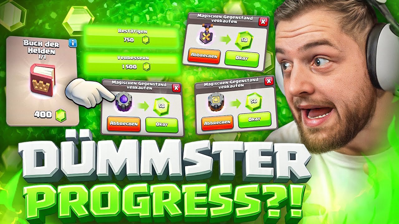 😍😱SUPER Satisfying! FETTER GEM Regen & richtig gemmen!! - Clash of Clans F2Pass Projekt!