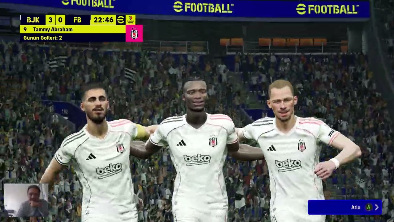 BEŞİKTAŞ JK-FENERBAHCE KARŞILAŞMASI E FOOTBALL 2026 OYNUYORUZ/FB IRZINA GEÇTİM 