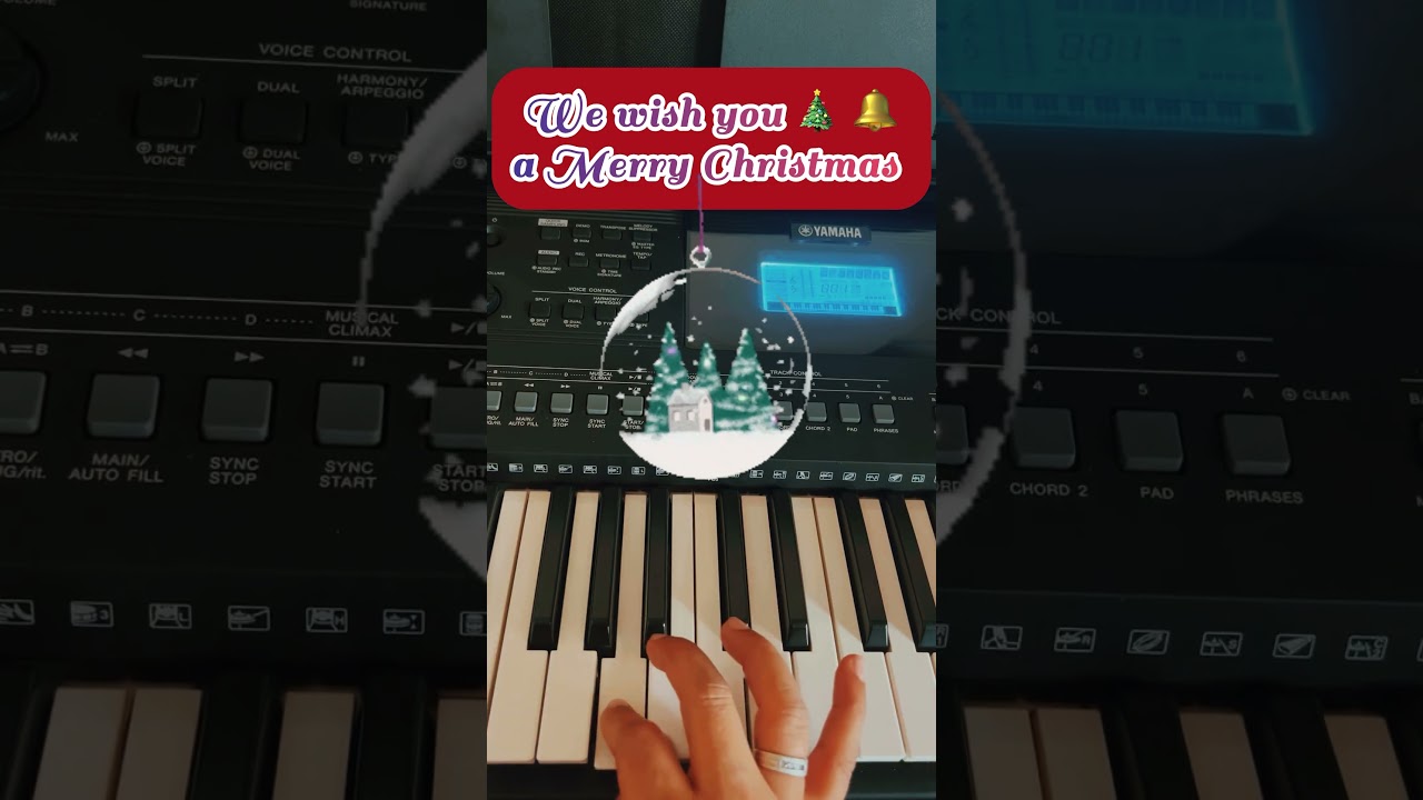 We Wish You a Merry Christmas 🎄 Easy Piano Tutorial 