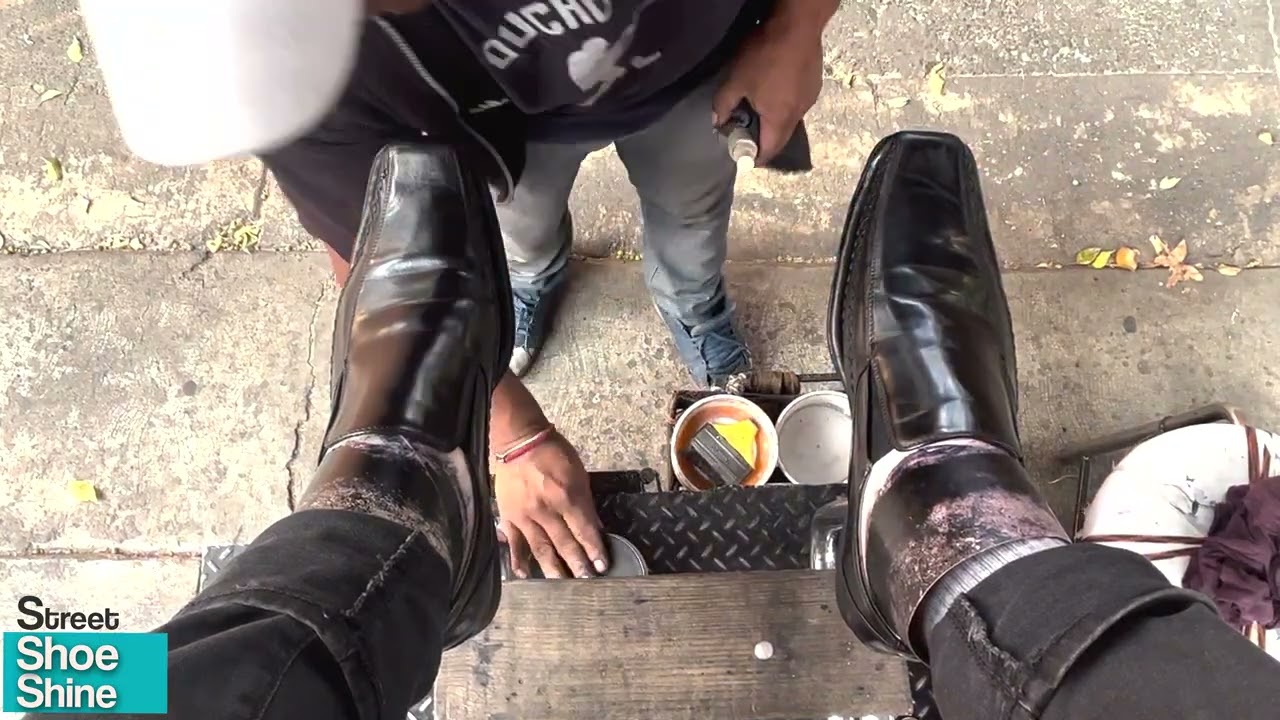 ASMR ShoeShine Street in Mexico 