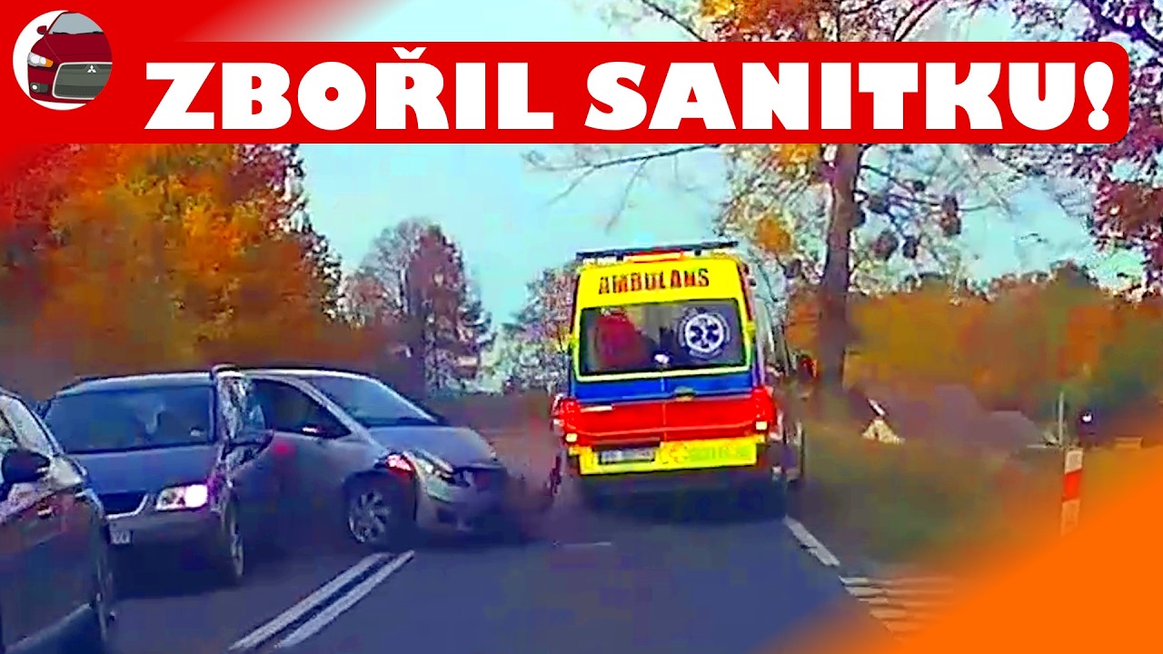 Dodávka v příkopu, splašené palety a další - Dashcam kompilace 100
