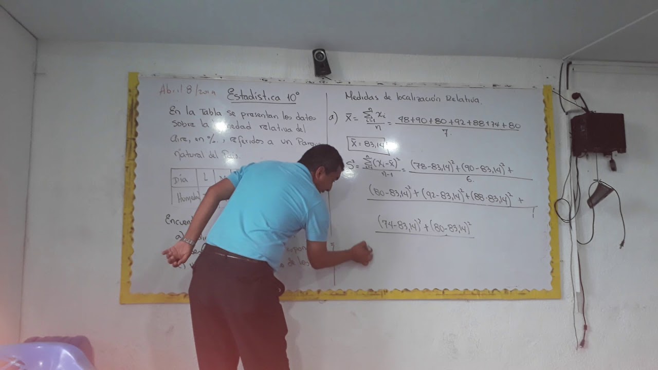 Medidas de localizaci&oacute;n relativa. Grado 10