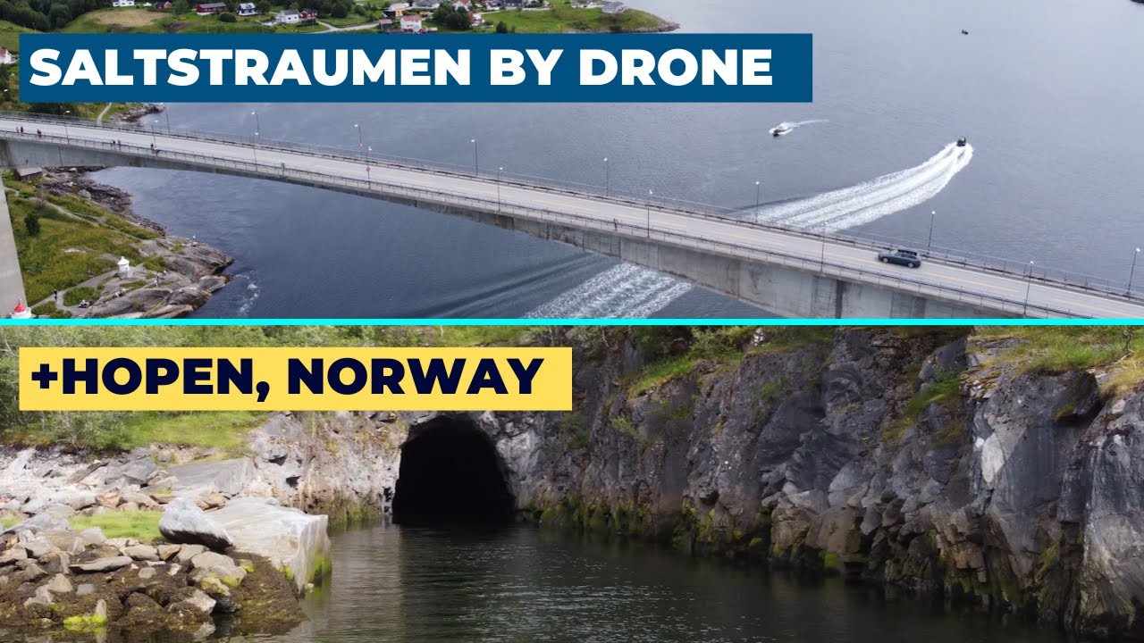 DRONE BODØ: Spectacular Saltstraumen plus Hopen - Norway scenic - 4K - July 2024