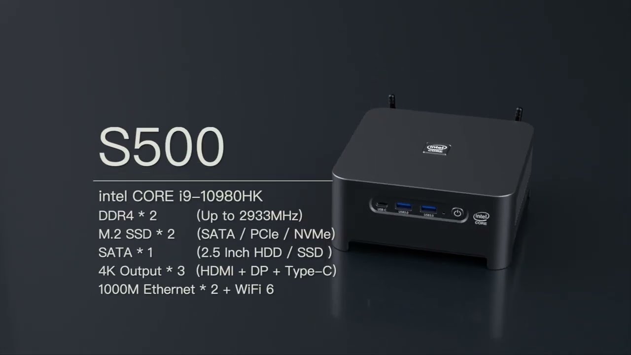 MOREFINE S500 MINI PC INTEL I9 10980HK