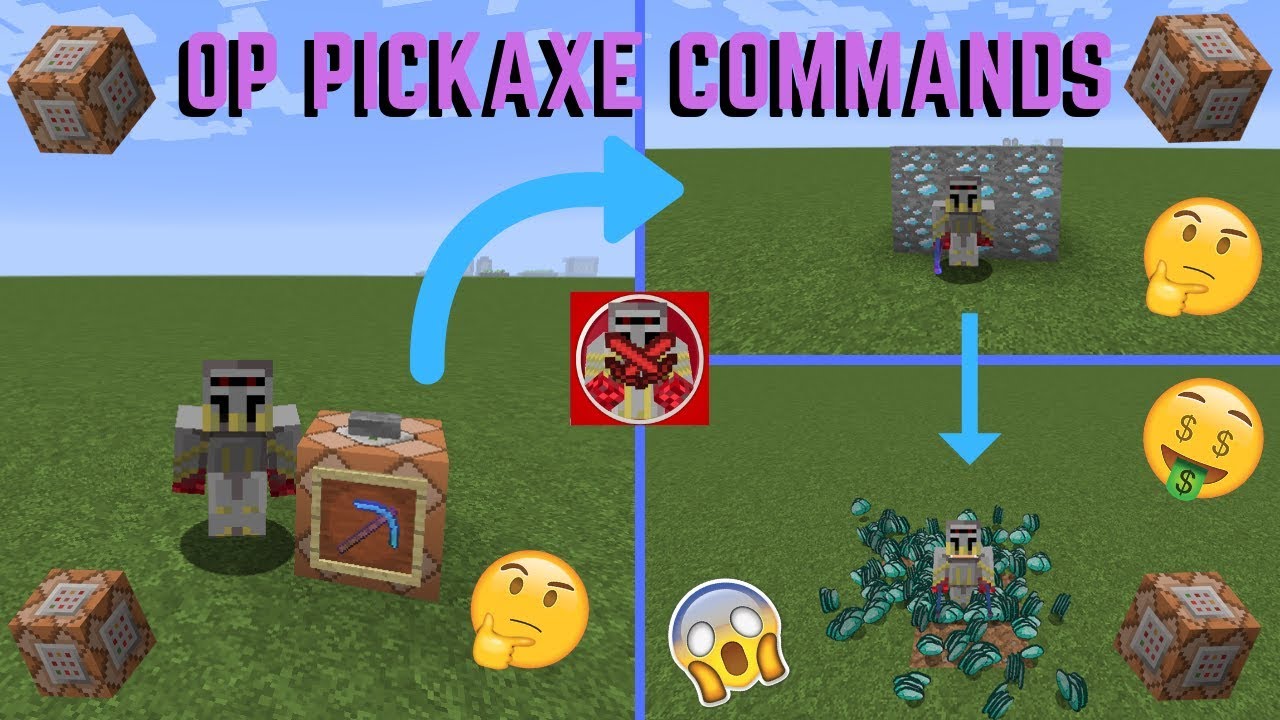Command Block Tutorial #26: OP Pickaxe Commands in Minecraft (1.13+)(70 Subscriber Special)