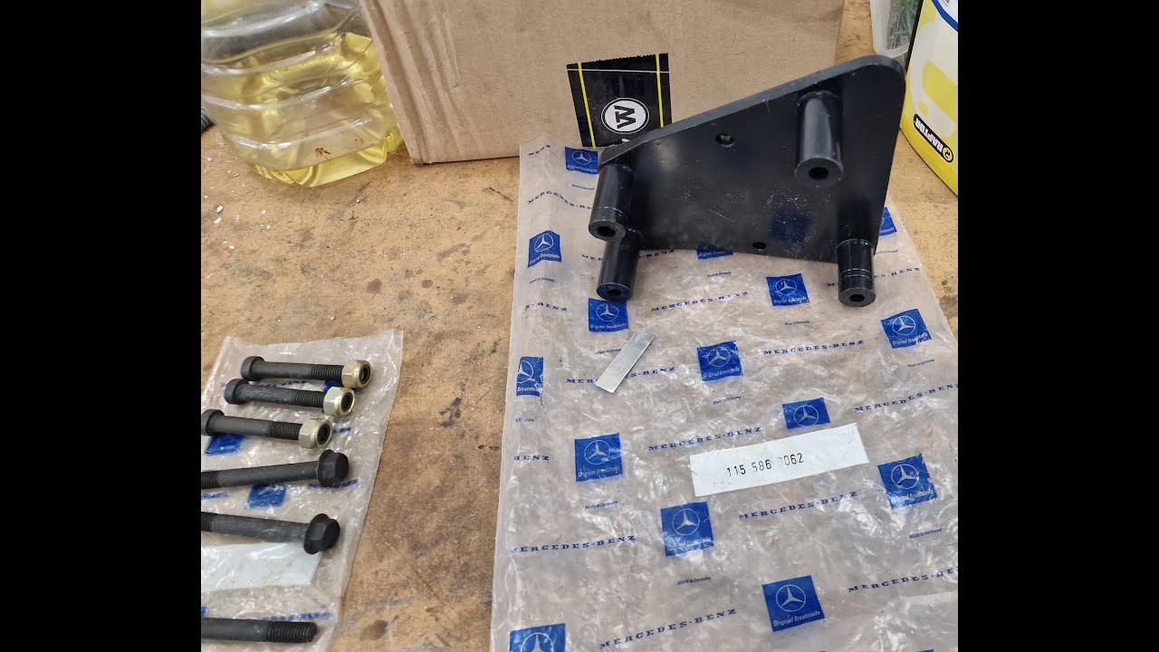 Mercedes w115 reparation av fäste för styrväxel