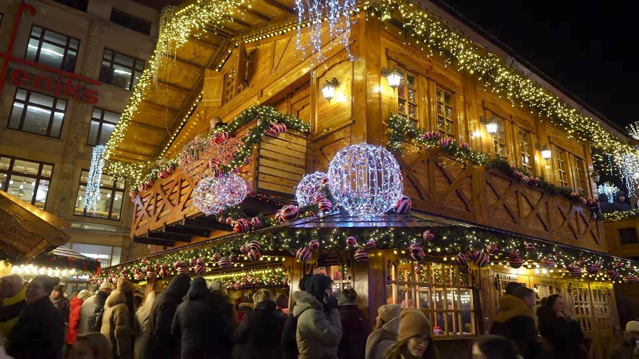 Polen - Weihnachtsmarkt Breslau 2022 (Rundgang) Jarmark Bożonarodzeniowy we Wrocławiu