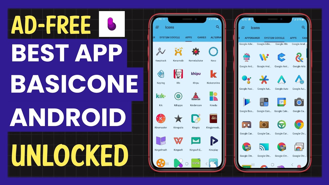 Best Free BasicOne Icon Pack App for Android