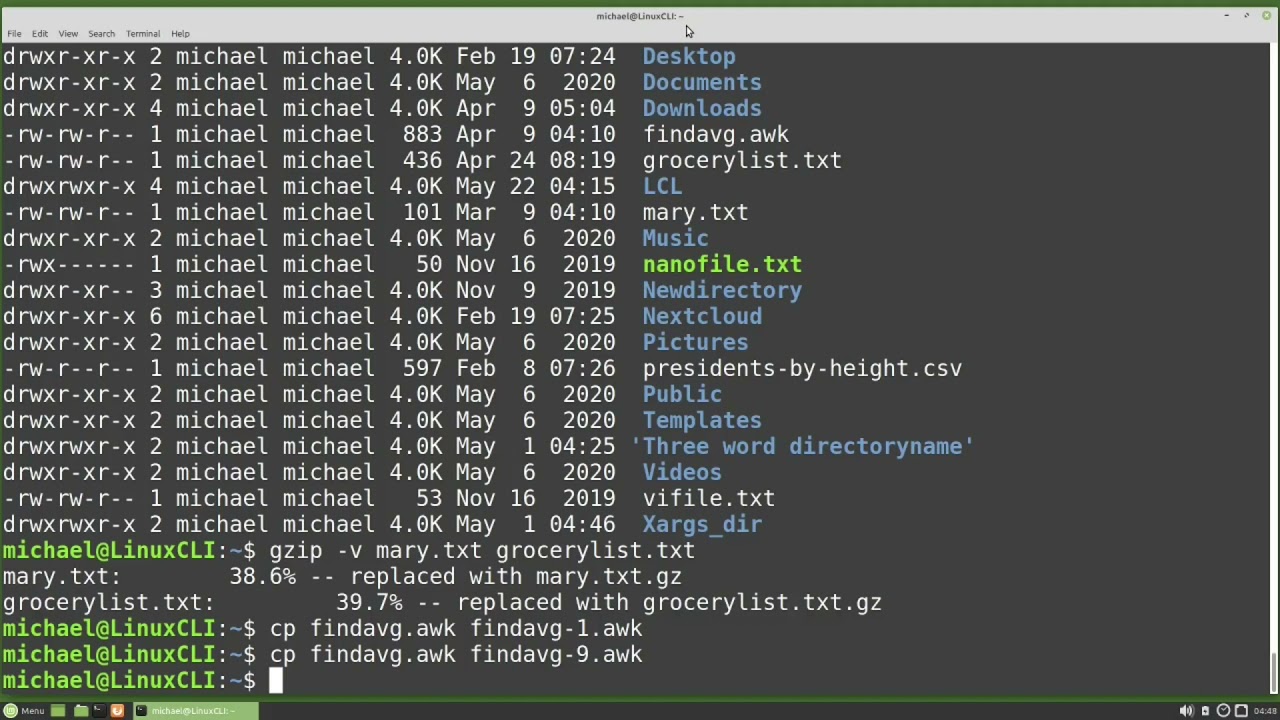 Linux Command Line (46) gzip