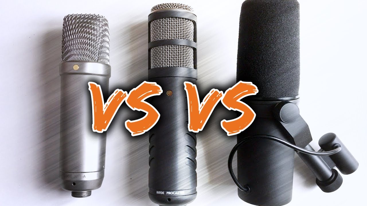 Vergleich: RØDE NT1-A vs. RØDE Procaster vs. Shure SM7B