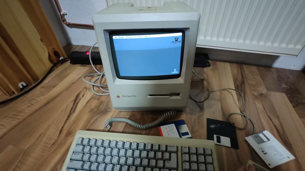 Apple Macintosh Plus Kurztest Tastatur & Maus #justforfun
