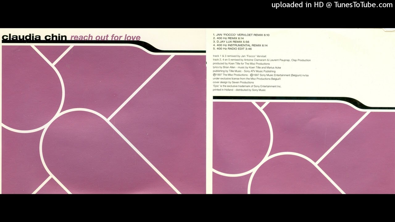 Claudia Chin -  Reach Out For Love (Jan ´Fiocco´ Vervloet Remix) 1997
