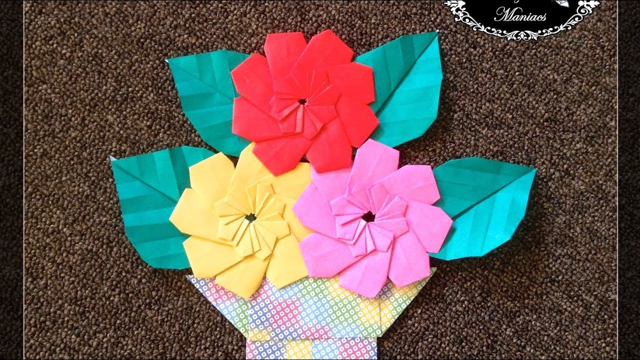 Origami Maniacs 261: 8 Petal Flower