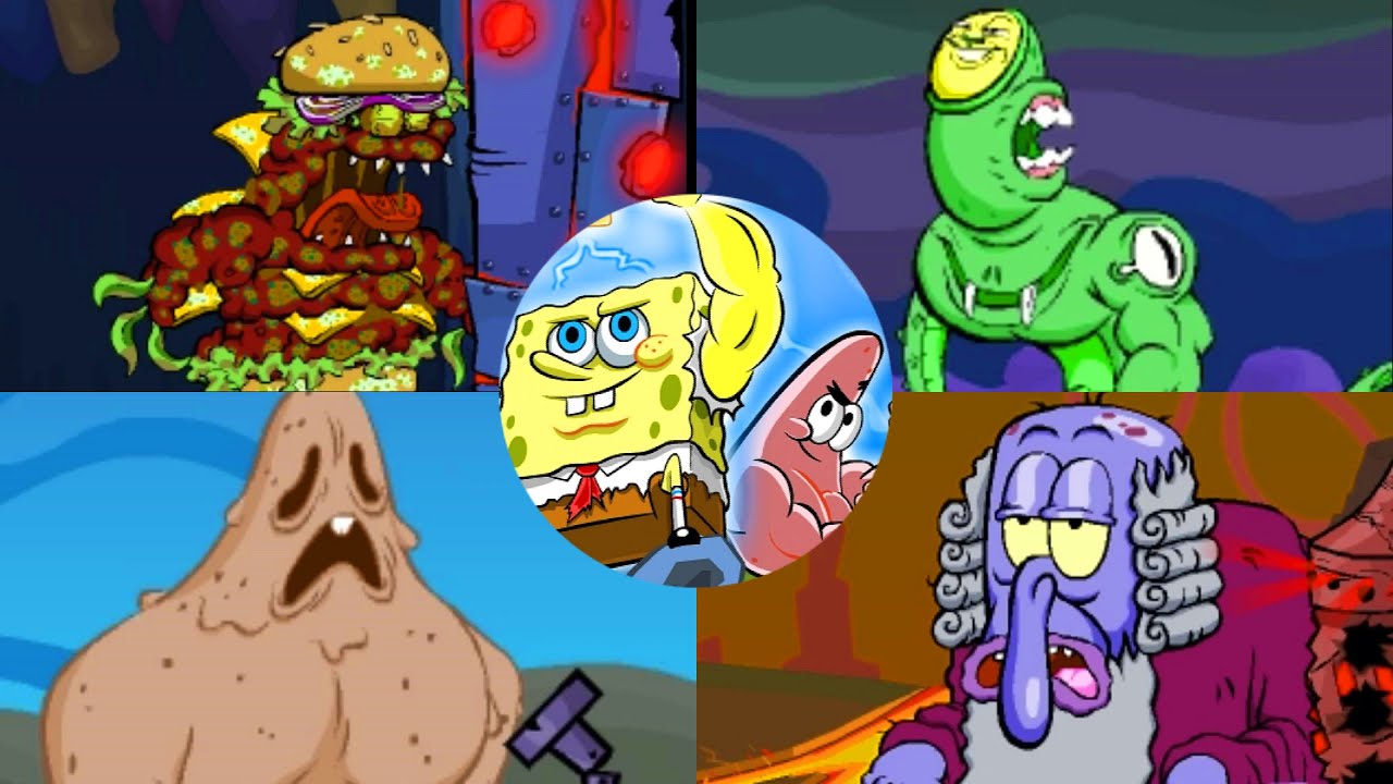 SpongeBob Clash of Triton [ПК] - Все боссы [4K]