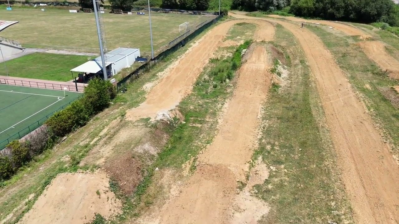 27/06/2025 Circuito de motocr&oacute;s permanente  en  el Berron Siero ,Asturias visto desde el aire