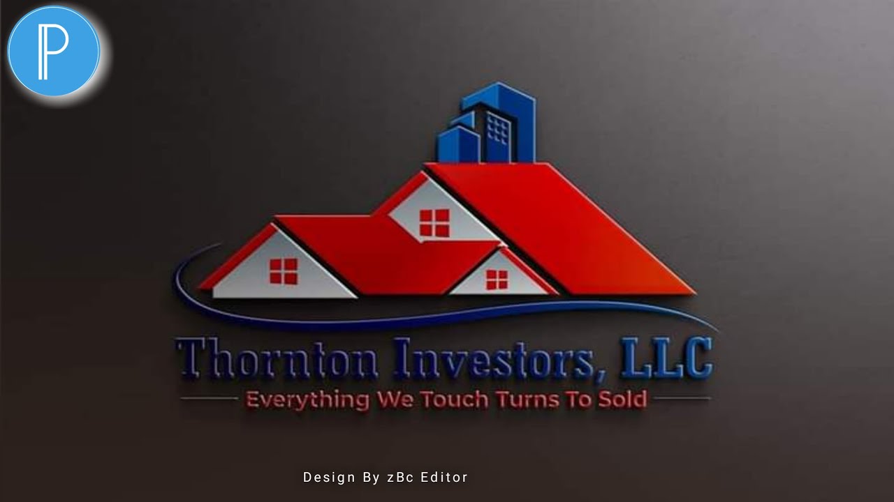 Real Estate And Constraction Logo Design Easily In Pixellab .|Pixellab Toturial.