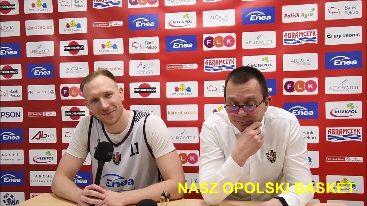 Konferencja prasowa po meczu Enea Abramczyk Astoria Bydgoszcz   Weegree AZS Politechnika Opolska 01